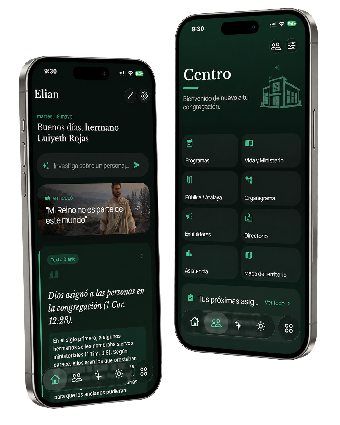 Elian App Dashboard